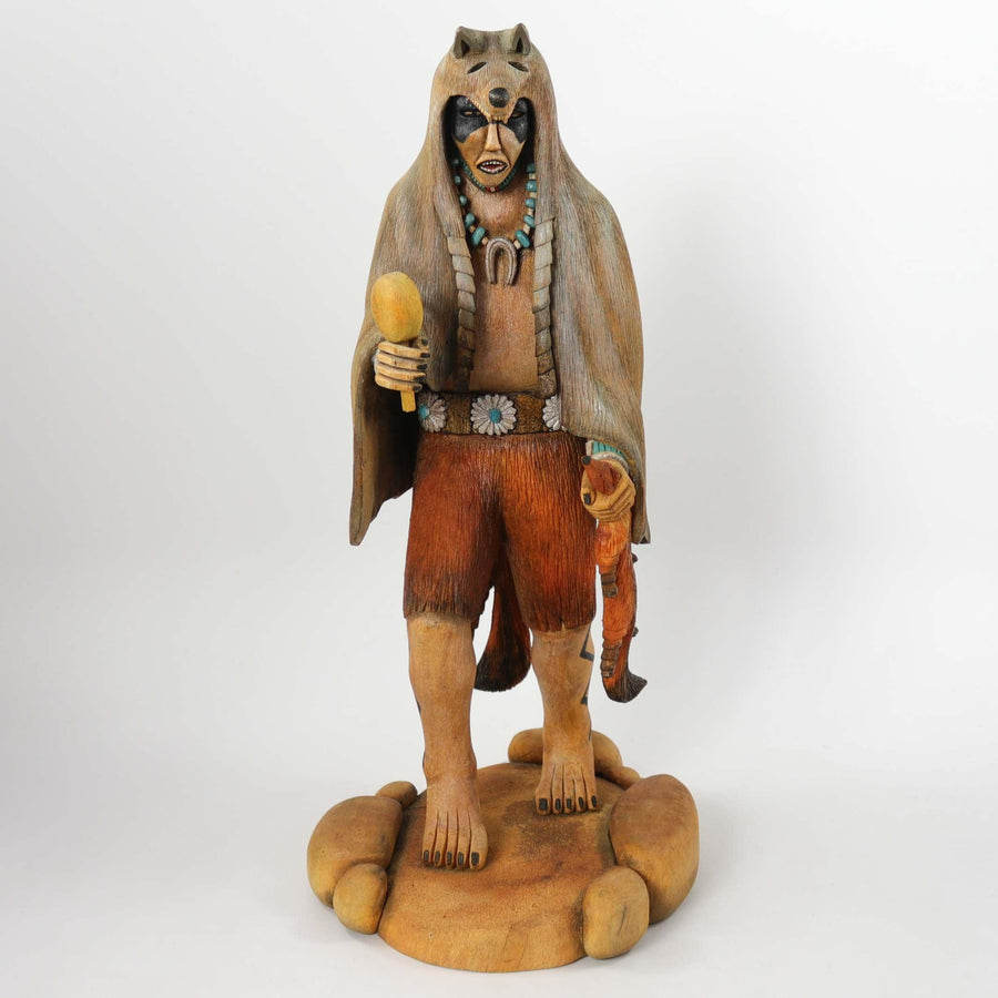Navajo Skin Walker Sculpture by Cecil Miles - Garland's
