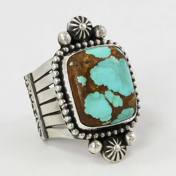Number Eight Turquoise Ring by Albert Jake and Bruce Eckhardt - Garland's