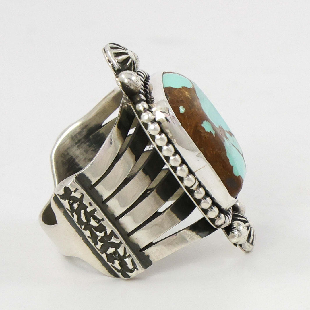 Number Eight Turquoise Ring by Albert Jake and Bruce Eckhardt - Garland's