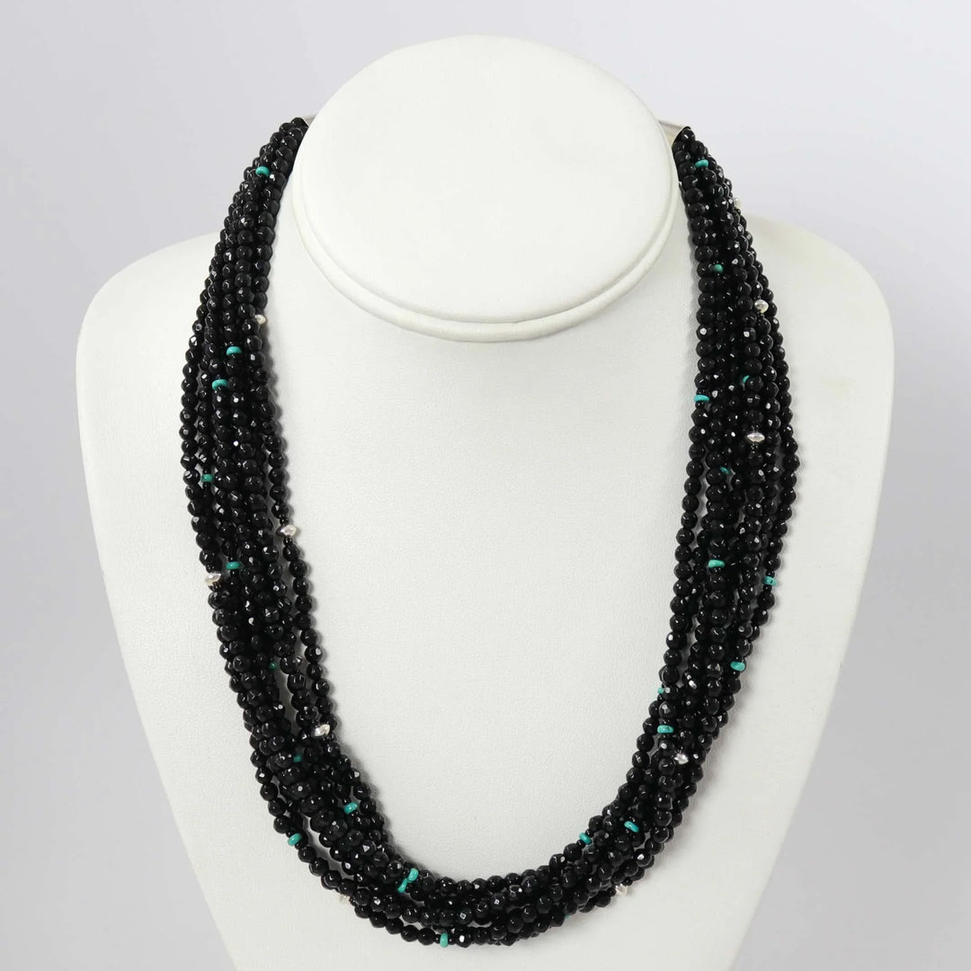 Onyx Bead Necklace by Colina Yazzie - Garland's