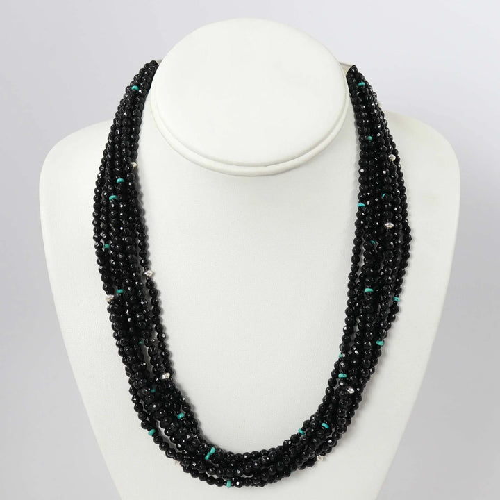 Onyx Bead Necklace by Colina Yazzie - Garland's