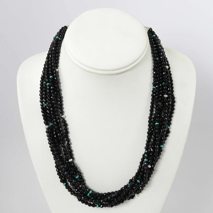 Onyx Bead Necklace by Colina Yazzie - Garland's