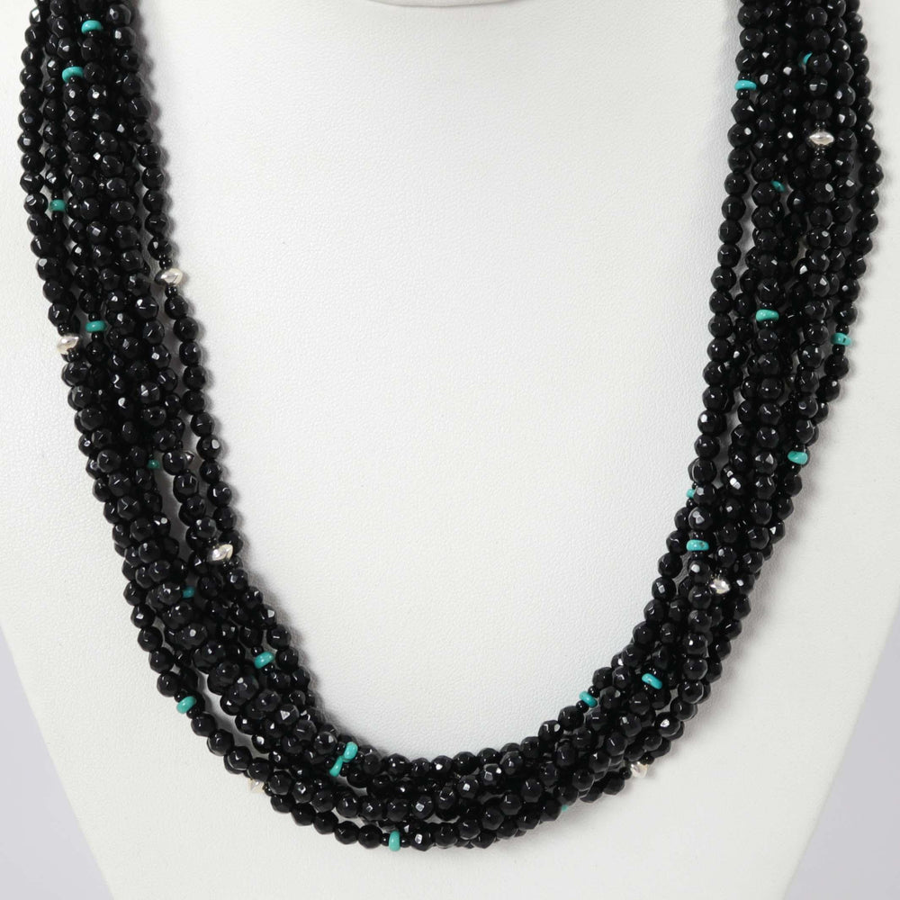Onyx Bead Necklace by Colina Yazzie - Garland's