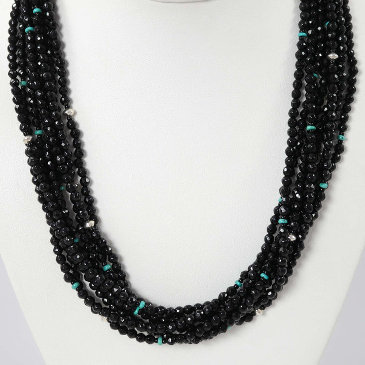 Onyx Bead Necklace by Colina Yazzie - Garland's