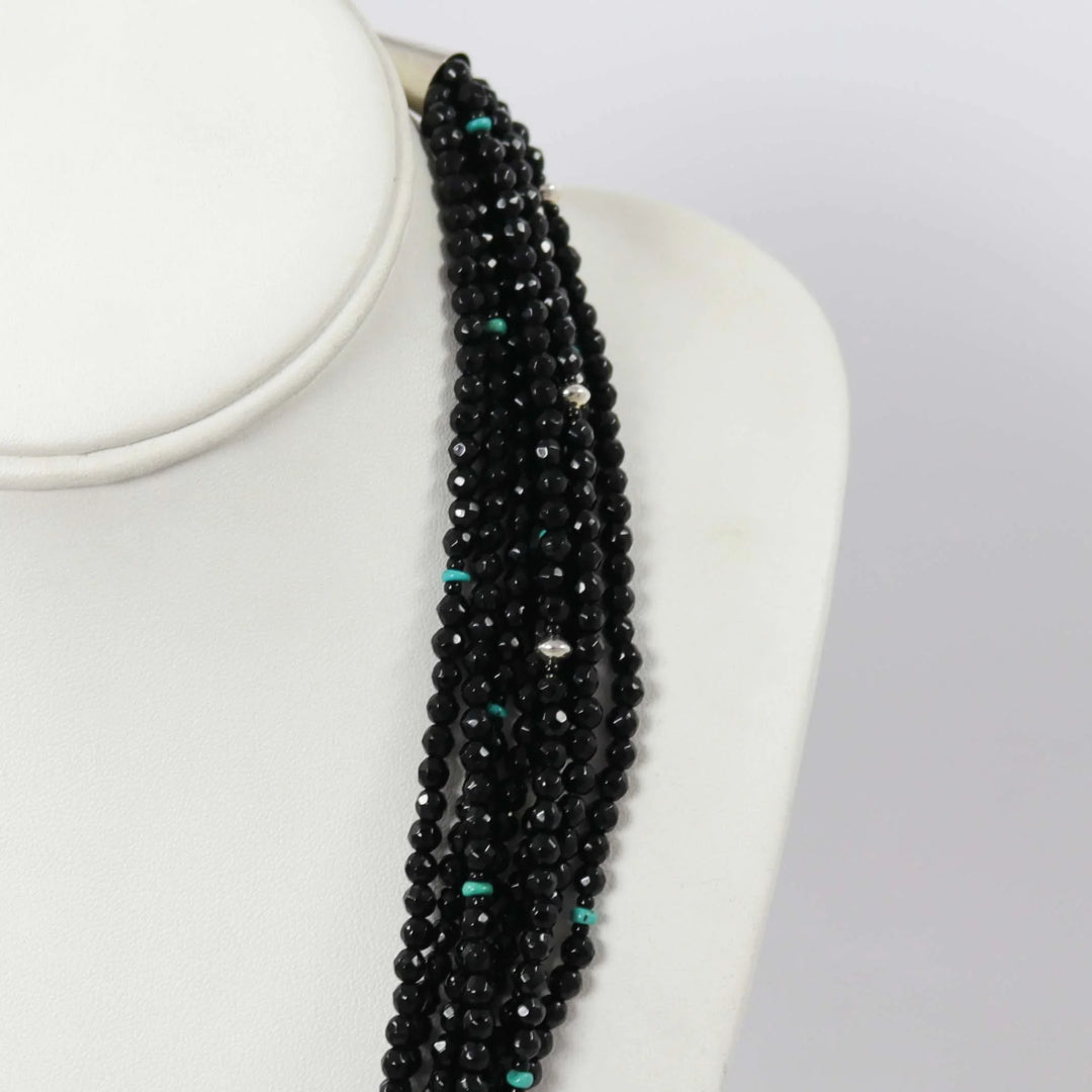 Onyx Bead Necklace by Colina Yazzie - Garland's