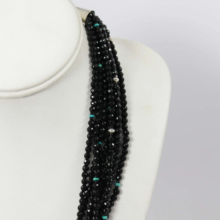 Onyx Bead Necklace by Colina Yazzie - Garland's