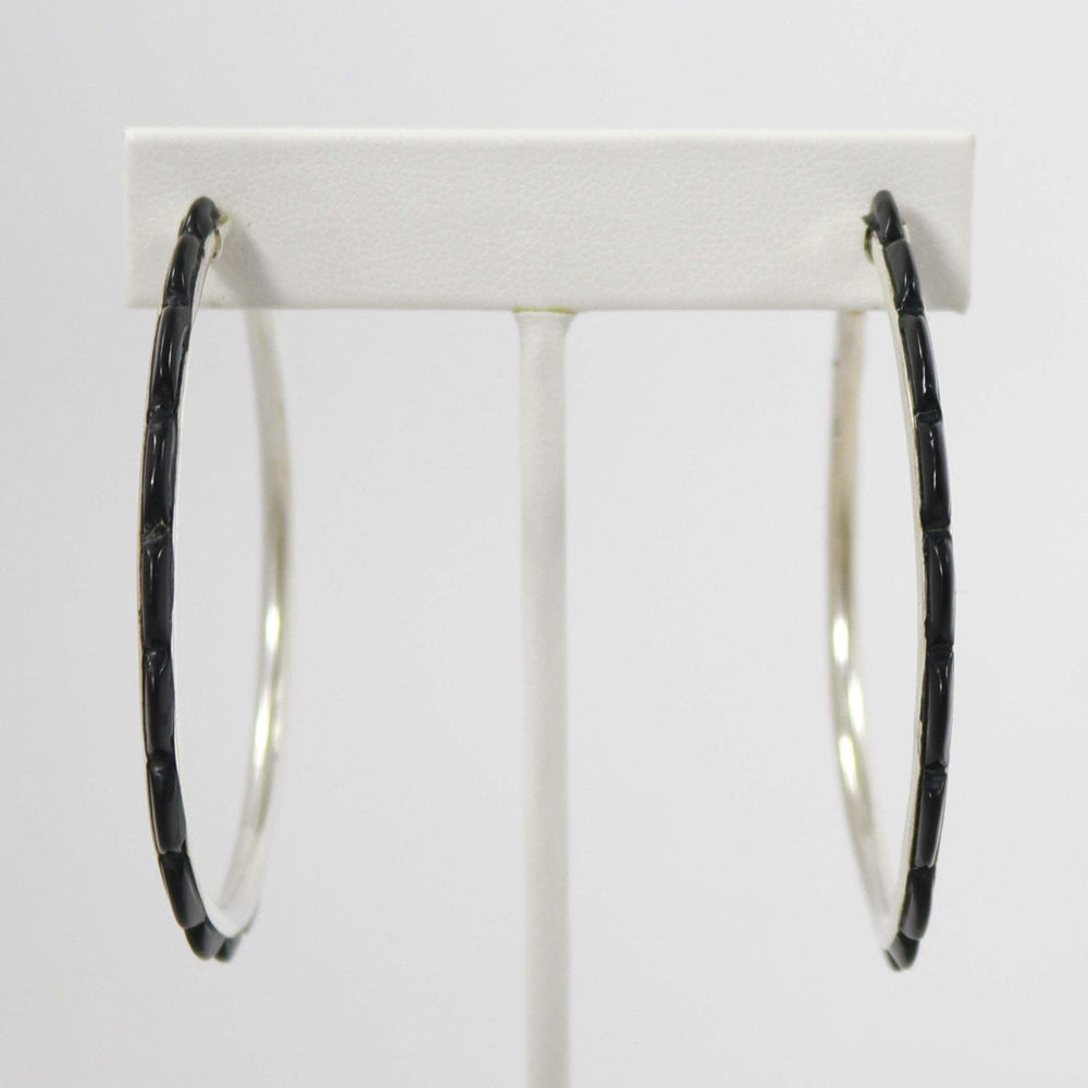 Onyx Hoop Earrings by Federico - Garland's