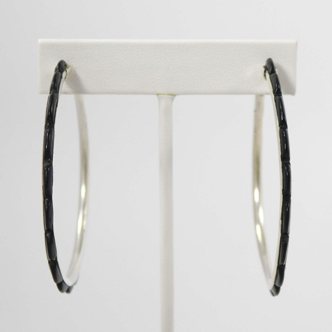 Onyx Hoop Earrings by Federico - Garland's