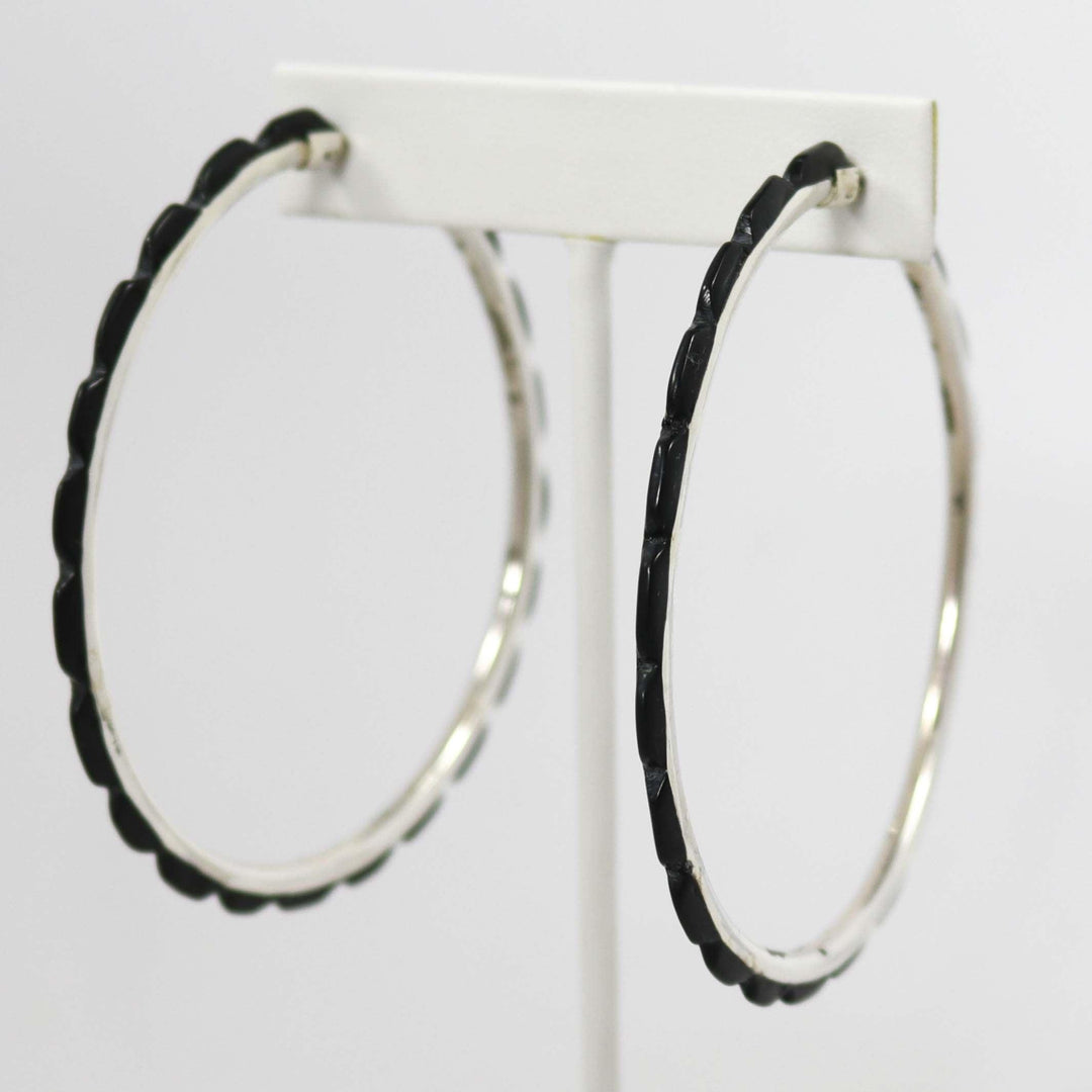 Onyx Hoop Earrings by Federico - Garland's