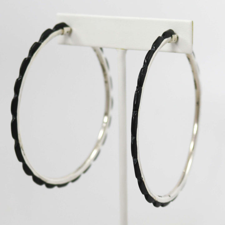 Onyx Hoop Earrings by Federico - Garland's