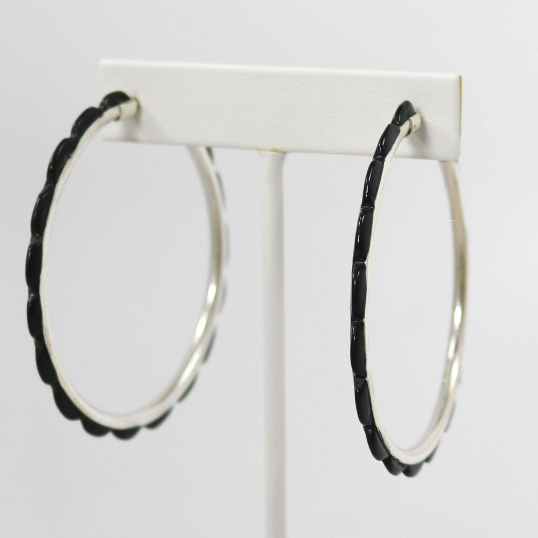 Onyx Hoop Earrings by Federico - Garland's