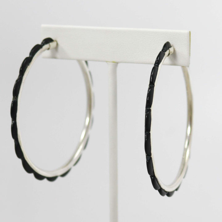 Onyx Hoop Earrings by Federico - Garland's