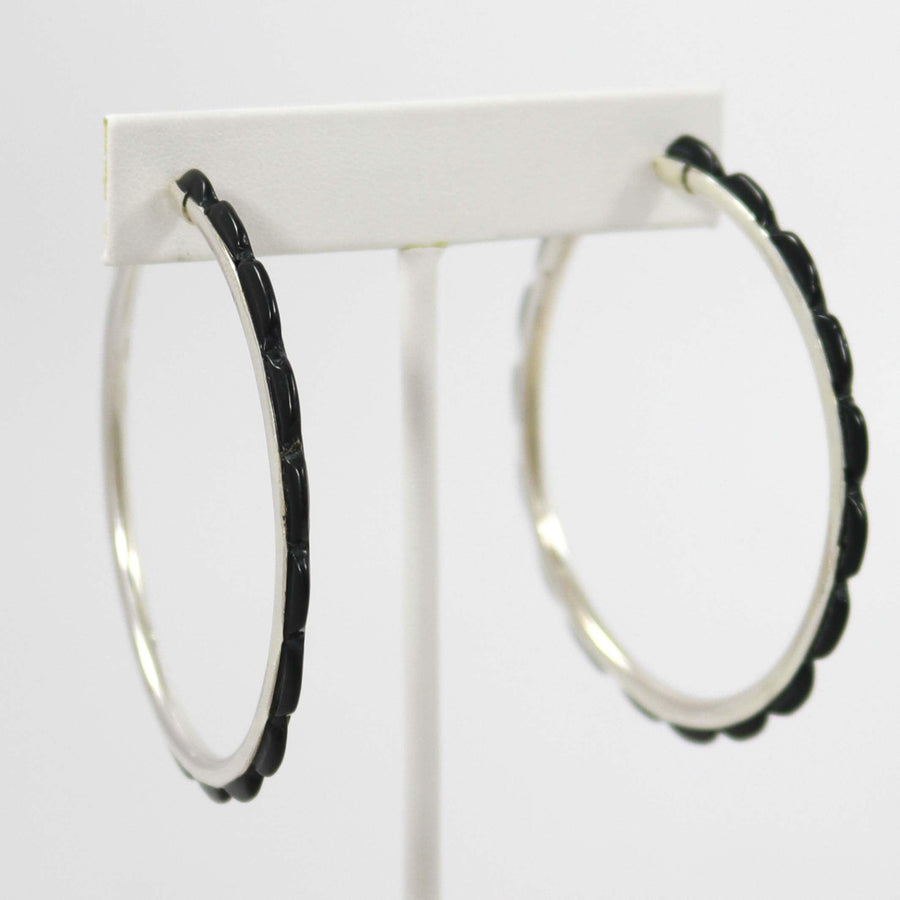 Onyx Hoop Earrings by Federico - Garland's
