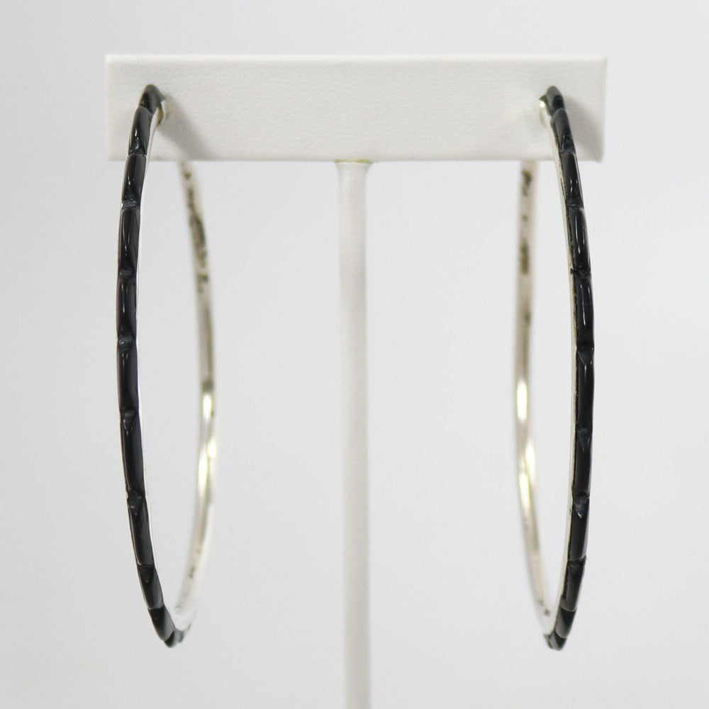 Onyx Hoop Earrings by Federico - Garland's