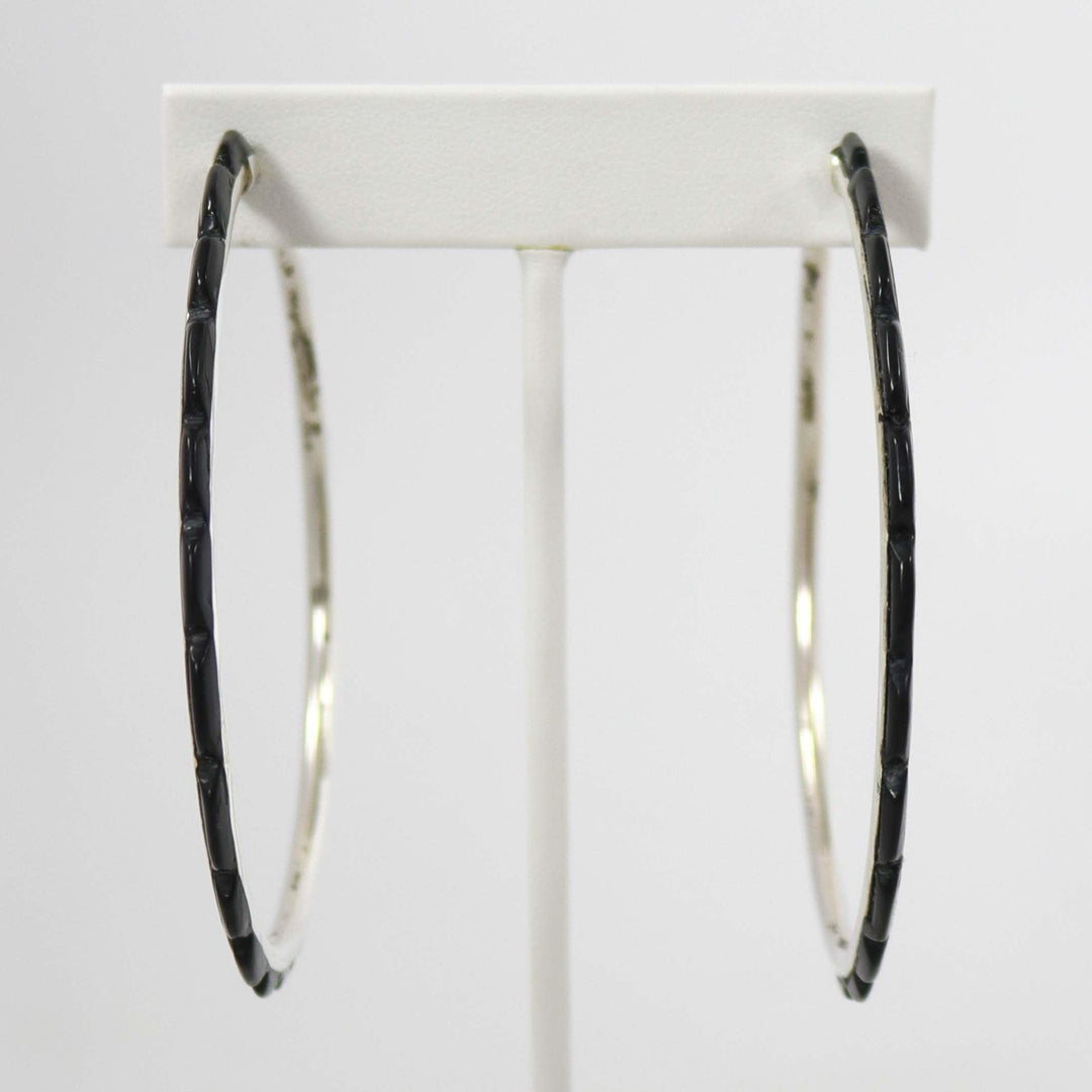 Onyx Hoop Earrings by Federico - Garland's