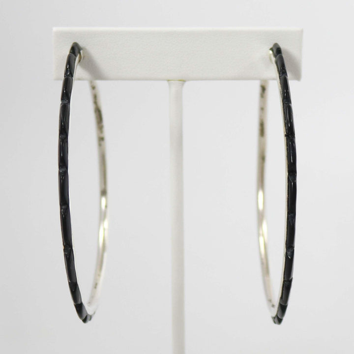 Onyx Hoop Earrings by Federico - Garland's