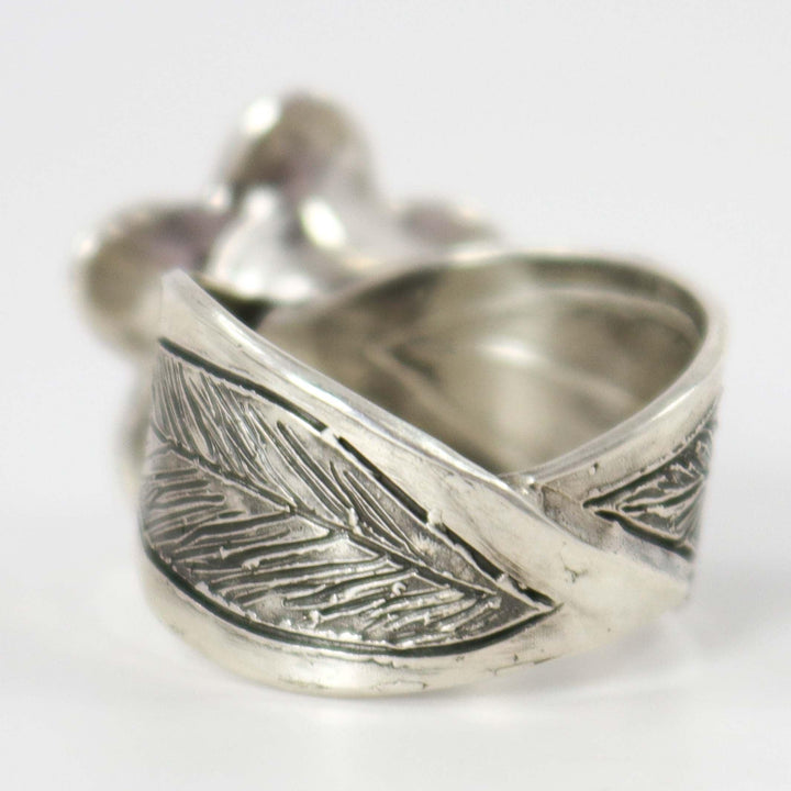 Pearl Flower Ring by Glenda Loretto - Garland's