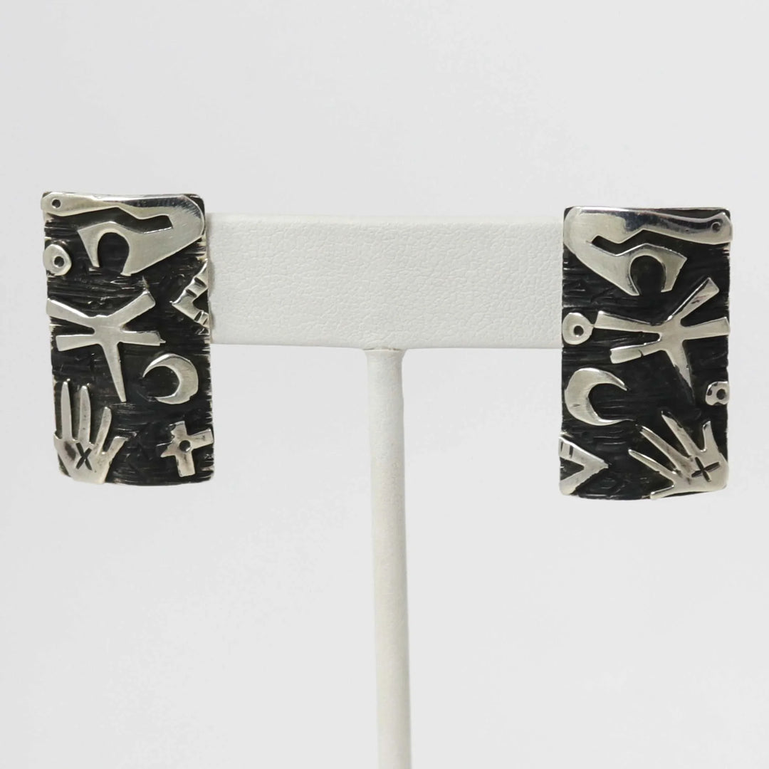 Petroglyph Earrings by Kee Yazzie - Garland's