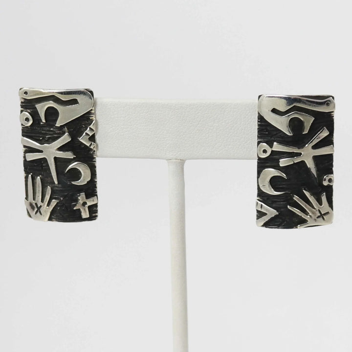 Petroglyph Earrings by Kee Yazzie - Garland's