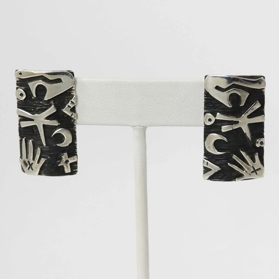 Petroglyph Earrings by Kee Yazzie - Garland's
