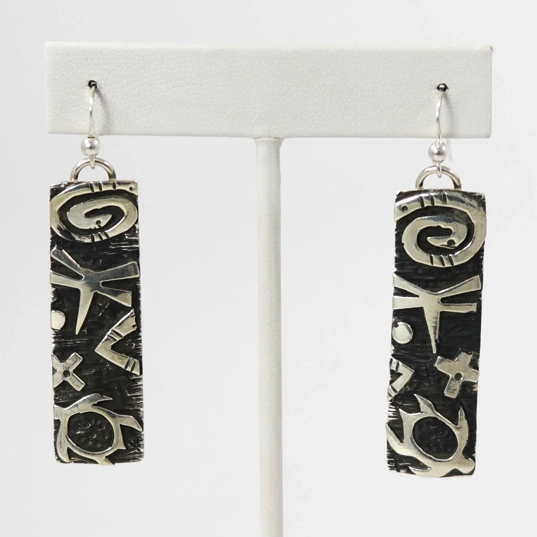 Petroglyph Earrings by Kee Yazzie - Garland's