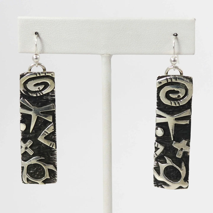 Petroglyph Earrings by Kee Yazzie - Garland's