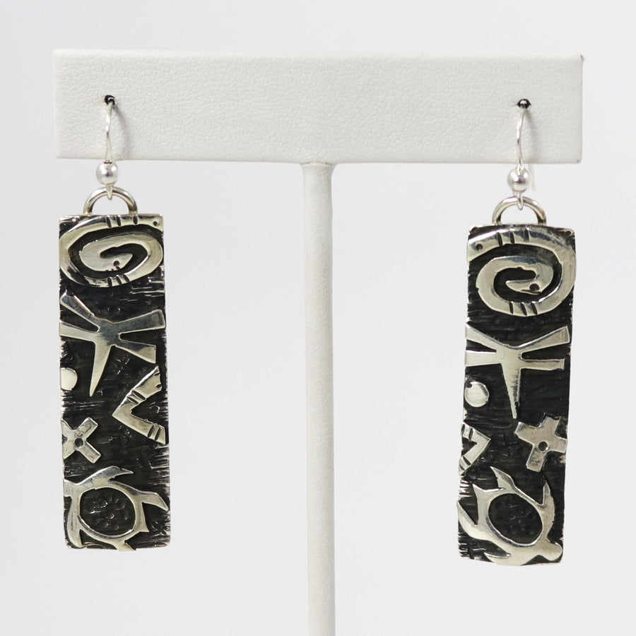 Petroglyph Earrings by Kee Yazzie - Garland's