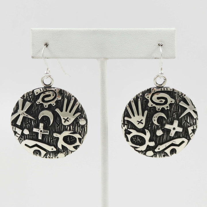 Petroglyph Earrings by Kee Yazzie - Garland's