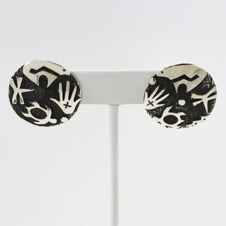 Petroglyph Earrings by Kee Yazzie - Garland's