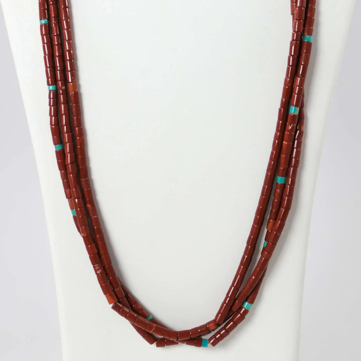 Pipestone and Turquoise Necklace by Vintage Collection - Garland's
