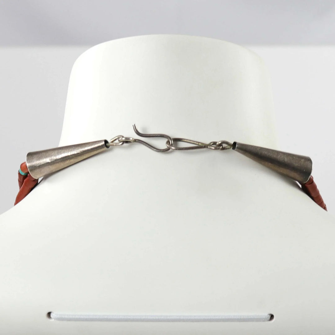 Pipestone and Turquoise Necklace by Vintage Collection - Garland's