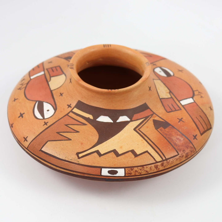 Prehistoric Parrot Pot by Kyle Kootswatewa - Garland's