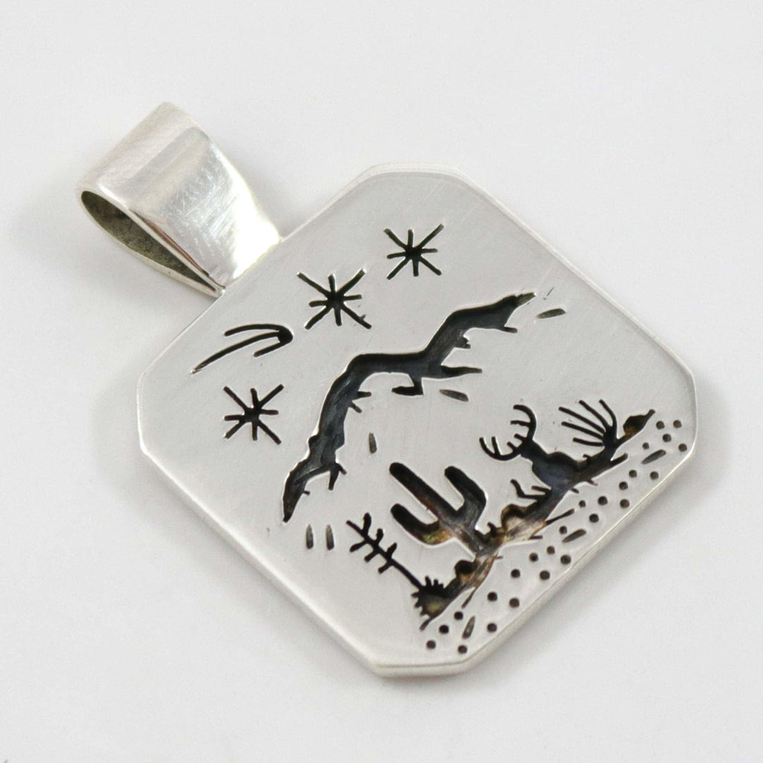 Reversible Desert Scene Pendant by Rick Manuel - Garland's