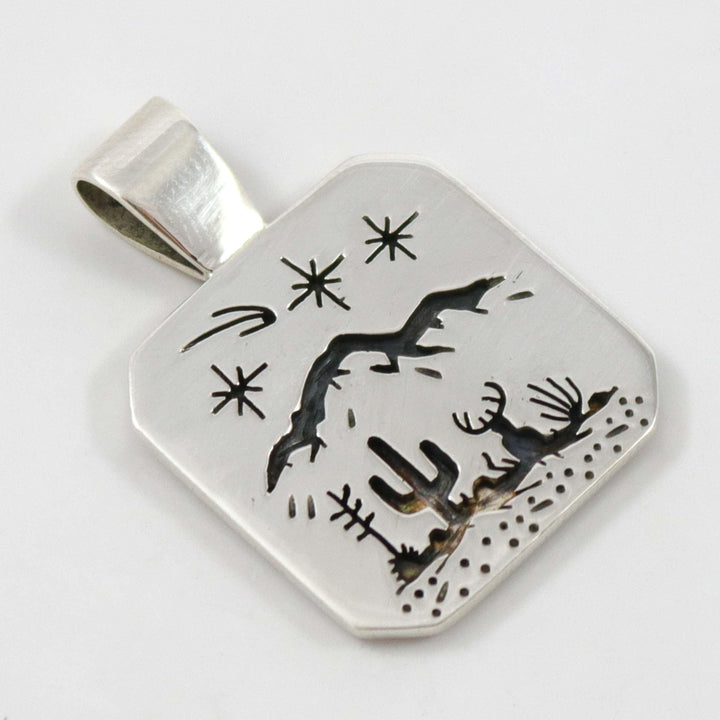 Reversible Desert Scene Pendant by Rick Manuel - Garland's