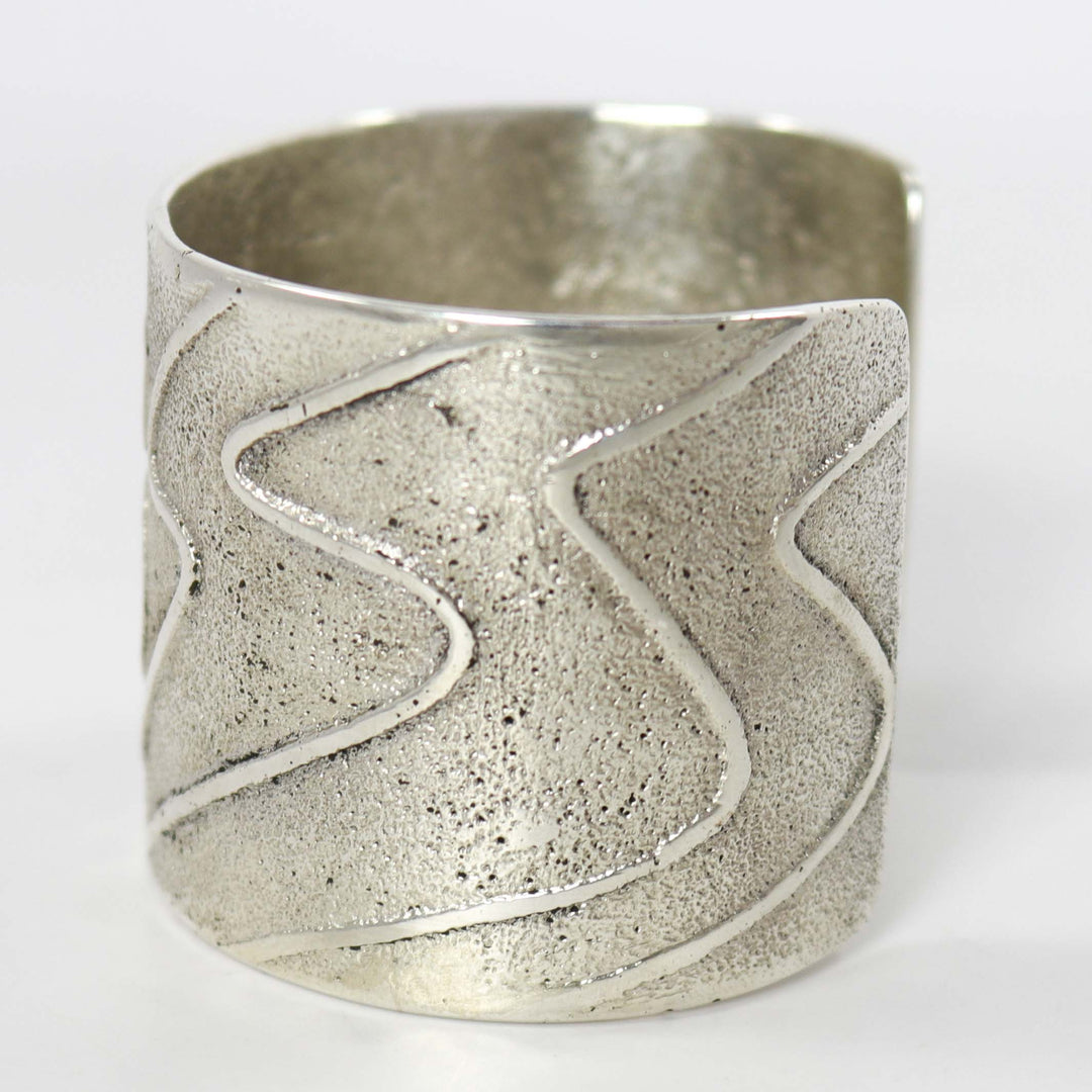 Ripple Wave Cuff by Thomas Banyacya Jr. - Garland's