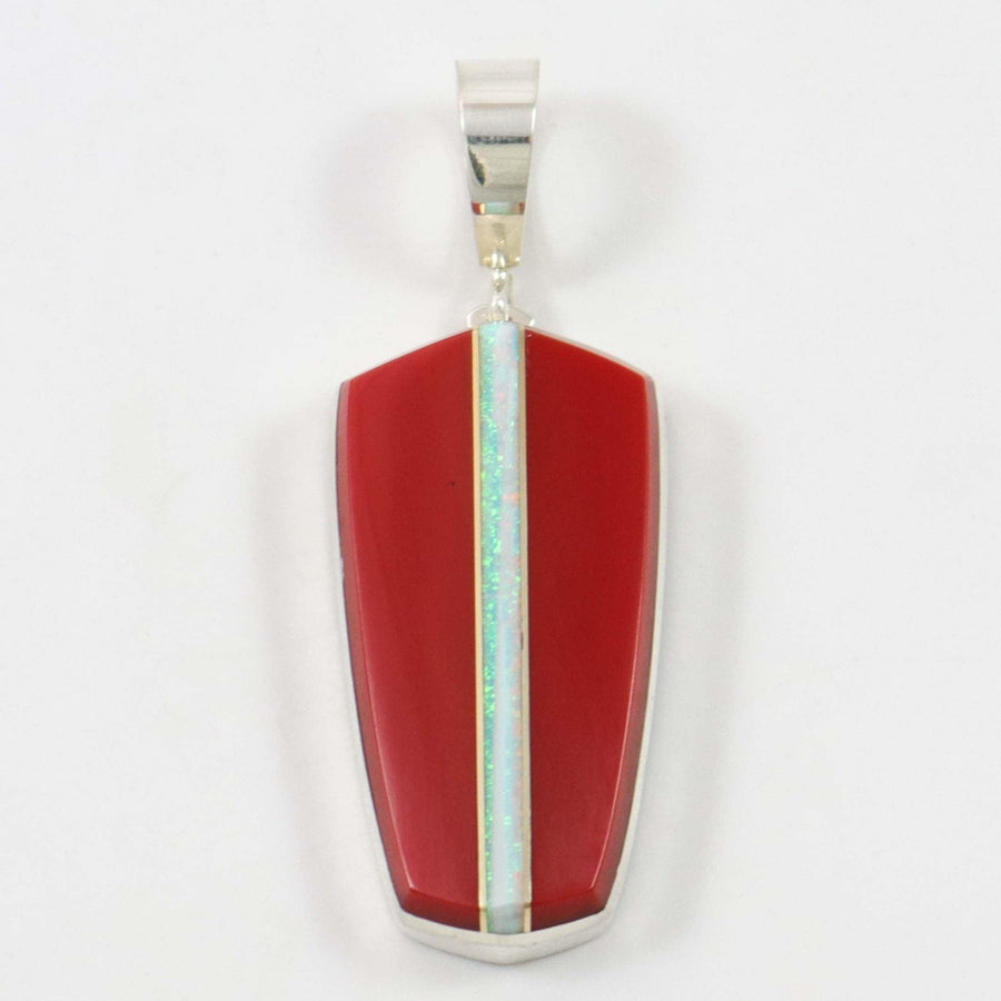 Rosarita and Opal Pendant by Duane Maktima - Garland's