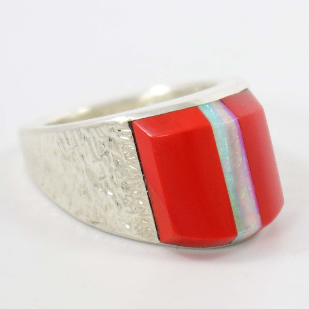 Rosarita and Opal Ring by Duane Maktima - Garland's