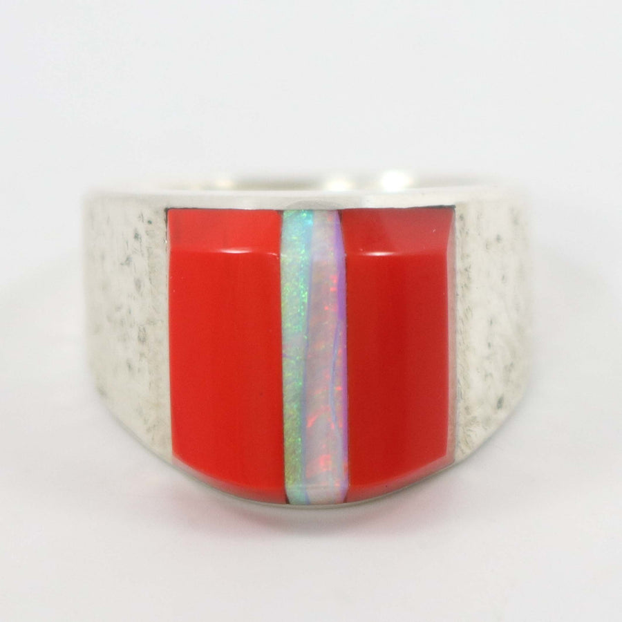Rosarita and Opal Ring by Duane Maktima - Garland's