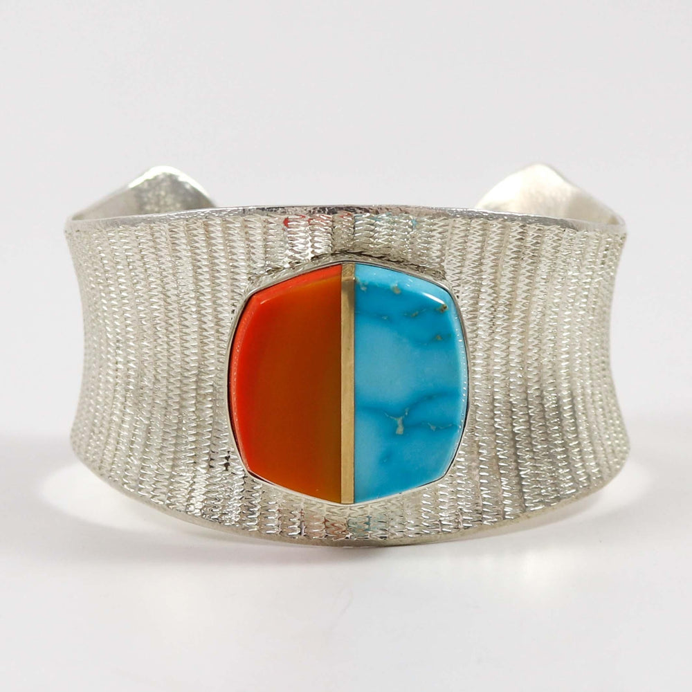 Rosarita and Turquoise Cuff by Duane Maktima - Garland's