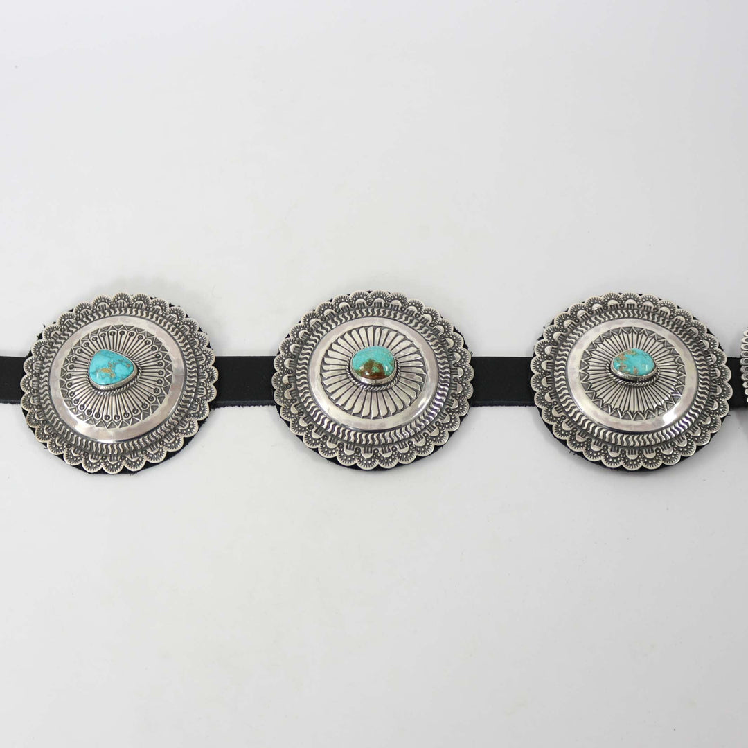 Royston Turquoise Concho Belt by Sunshine Reeves - Garland's