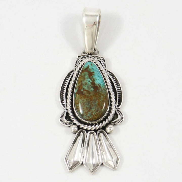 Royston Turquoise Pendant by Kenneth Redhorse - Garland's