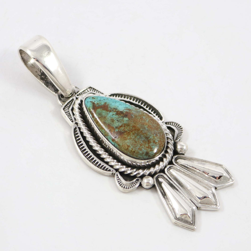 Royston Turquoise Pendant by Kenneth Redhorse - Garland's