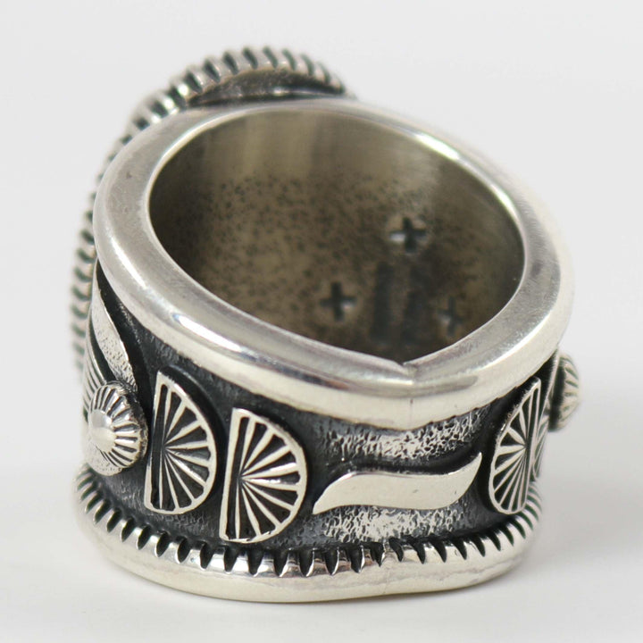 Royston Turquoise Ring by Curtis Pete - Garland's