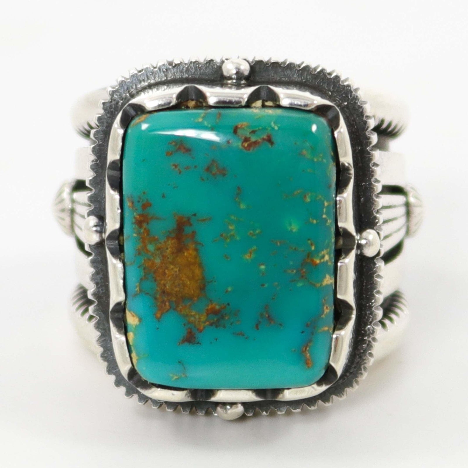 Royston Turquoise Ring by Curtis Pete - Garland's