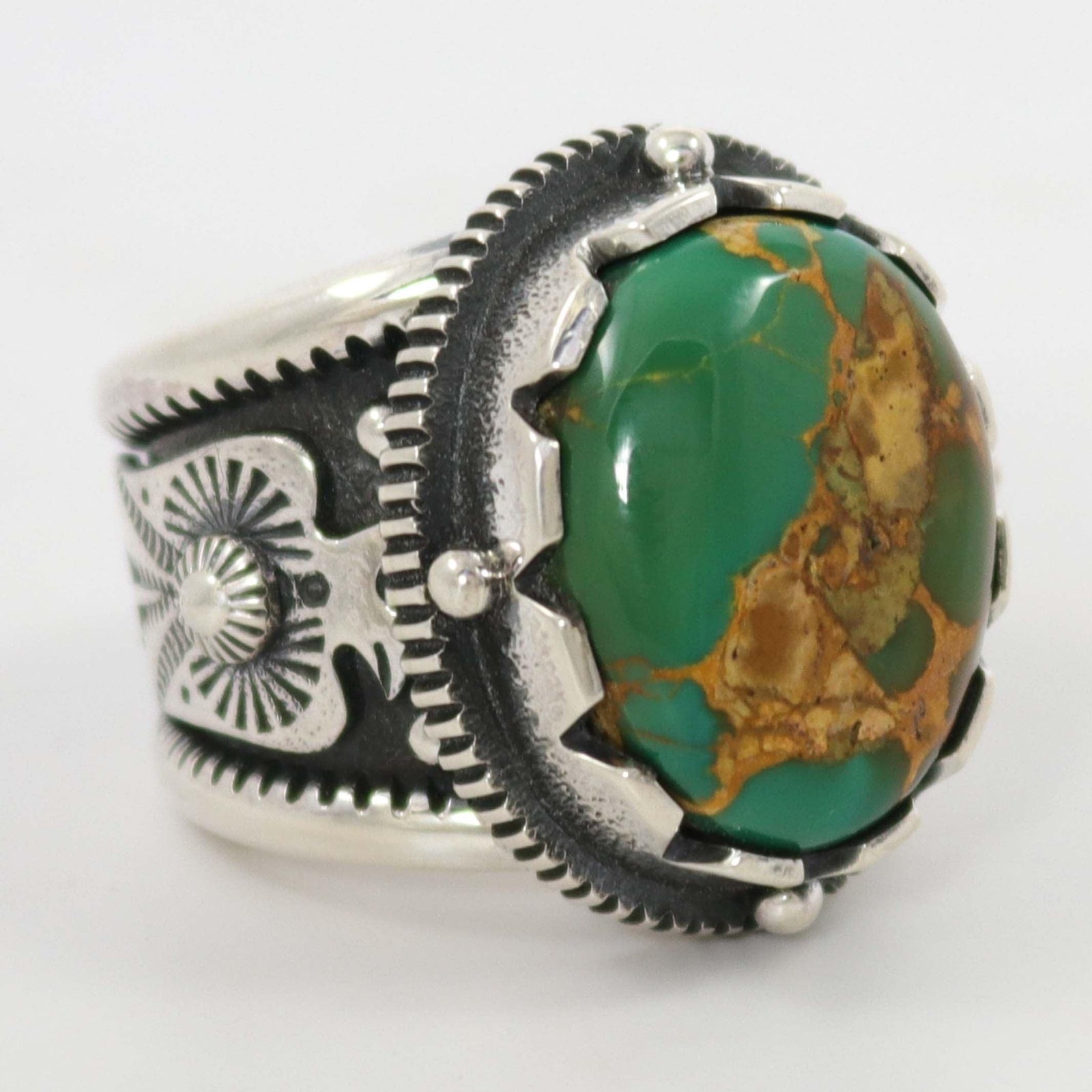 Royston Turquoise Ring by Curtis Pete - Garland's