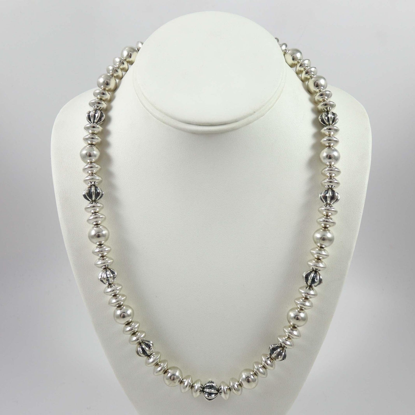 Silver Bead Necklace by Bryan Joe - Garland's