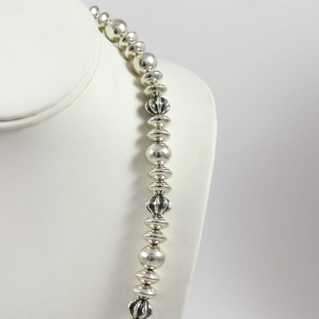 Silver Bead Necklace by Bryan Joe - Garland's