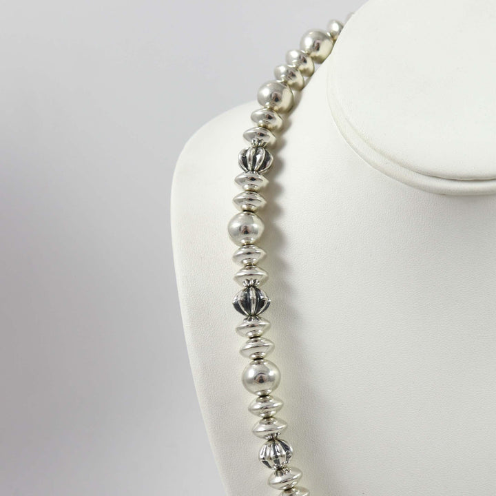Silver Bead Necklace by Bryan Joe - Garland's