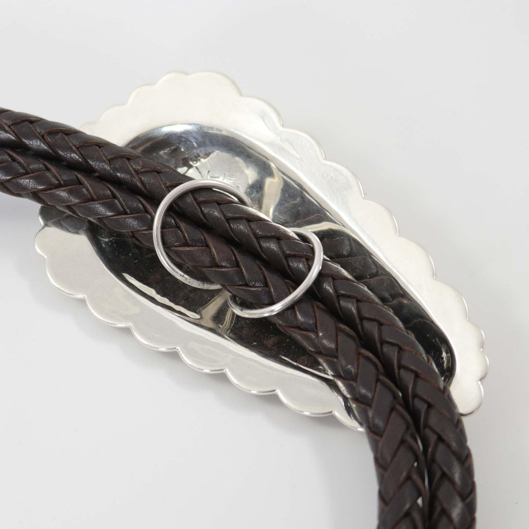 Silver Bola Tie by Fidel Bahe - Garland's