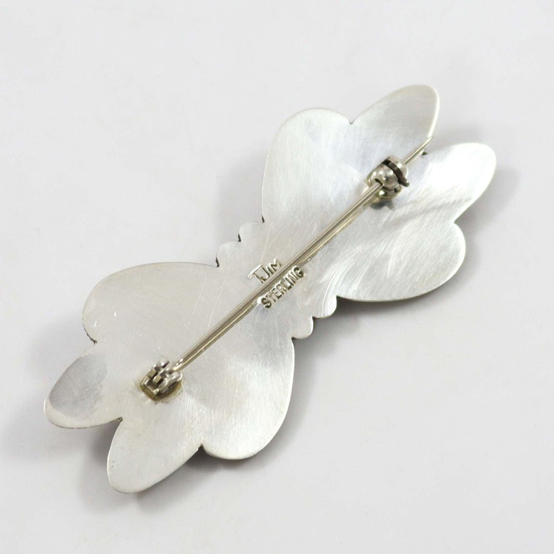 Silver Butterfly Pin by Thomas Jim - Garland's
